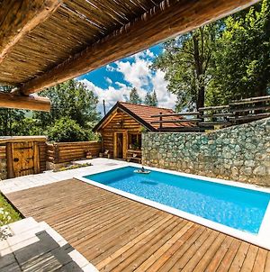 Villa Pleasant Chalet In Bruvno With Private Pool Exterior photo