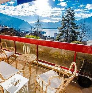 Terrace With Lake & Mountain View Montreux Exterior photo