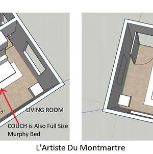 Appartement Artiste du Montmartre à Paris Exterior photo