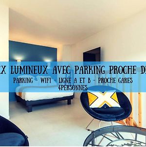 Appartement Duplex coquet avec PARKING proche centre-ville de Lyon à Villeurbanne Exterior photo