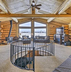 Villa Fairbanks Log Cabin With Waterfront Deck And Views! Exterior photo