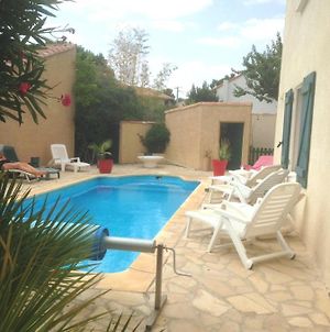 Villa de 4 chambres avec piscine privee jardin clos et wifi a Vias a 3 km de la plage Exterior photo
